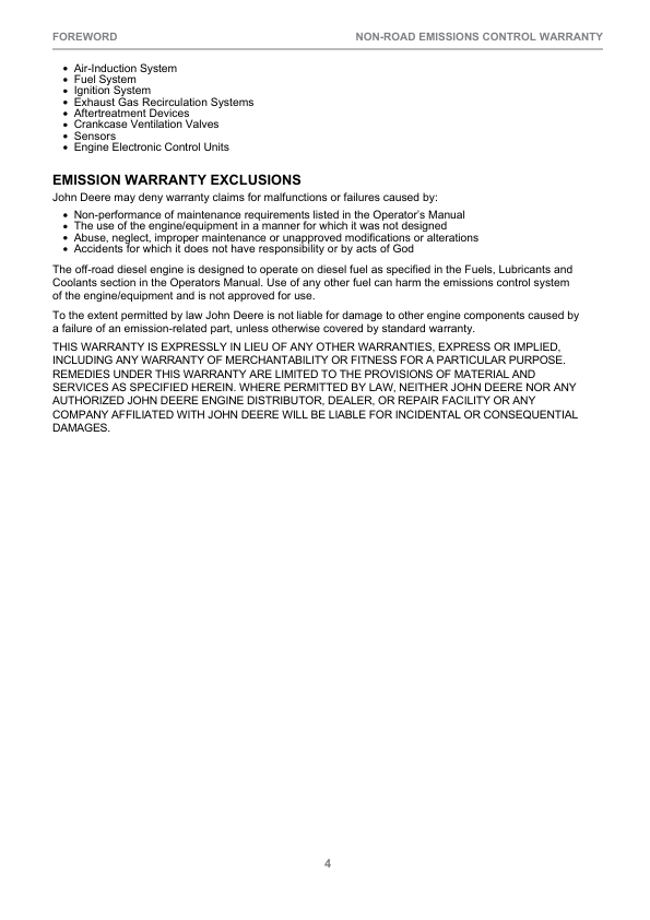 John Deere 1470E IT4 CH9 Wheeled Harvesters Operator’s Manuals (F685891) Workshop Guide