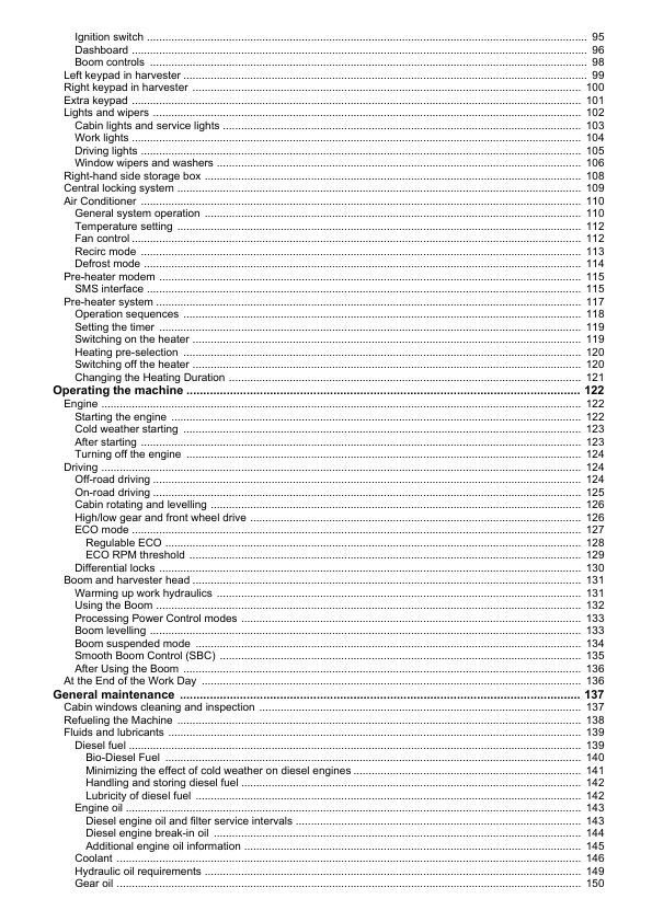 John Deere 1470E IT4 CH9 T3 Wheeled Harvesters Operator’s Manuals (F685914) Workshop Guide