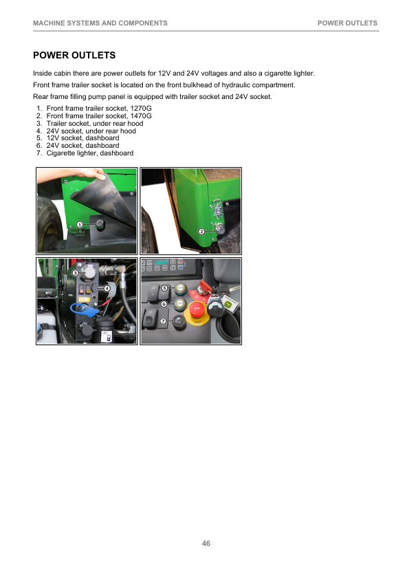 John Deere 1270G 6W, 1270G 8W Harvester Operator’s Manuals (F718832) Workshop Guide