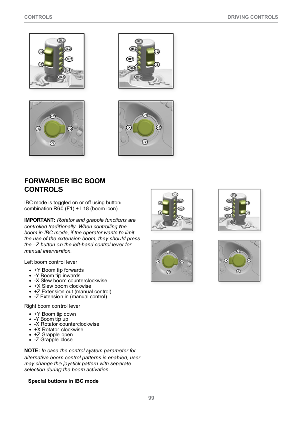John Deere 1110G T2 RL, 1210G T2 RL, 1510G T2 RL Forwarders Operator’s Manuals (F723236) Workshop Guide