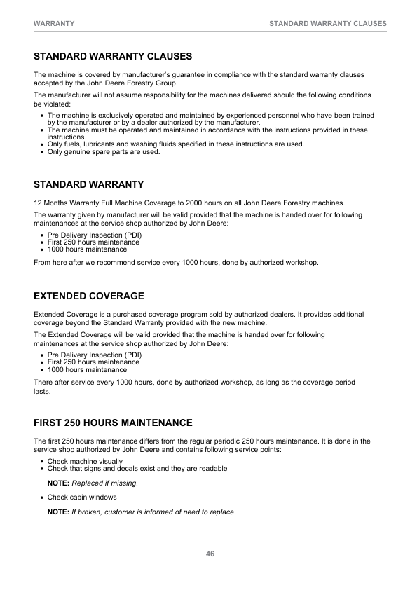 John Deere 1210G T2 RL, 1510G T2 RL Forwarders Operator’s Manuals (F723288) Workshop Guide