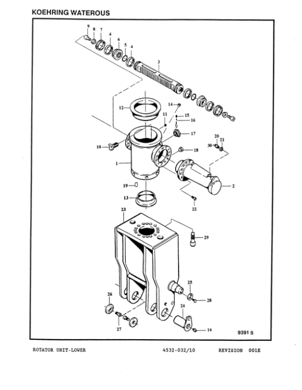 Koehring Waterous F850 Harvesting Heads (SN 20-101 and Up) Parts Catalog Manual Workshop Guide