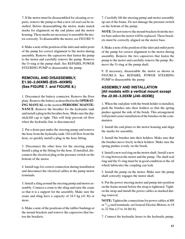 Hyster A20XL, A25XL, A30XL Forklift Truck A203 Series Service Repair Manual Workshop Guide