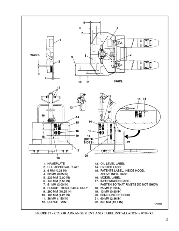 Hyster B40XL, B60XL, W40XL, W60XL Pallet Walkie Rider D135 Series Repair Manual Workshop Guide