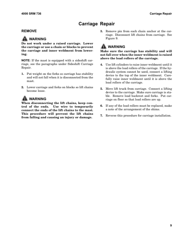 Hyster E3.50XL, E4.00XL, E4.50XL, E4.50XLS, E5.50XL Electric Forklift Truck E098 Series Repair Manual Workshop Guide