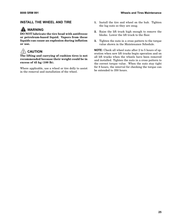 Hyster E30HSD, E35HSD, E40HSD Electric Forklift Truck A219 Series Repair Manual Workshop Guide