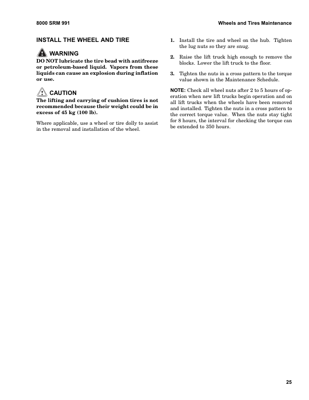 Hyster E30HSD, E35HSD, E40HSD Electric Forklift Truck A219 Series Repair Manual Workshop Guide