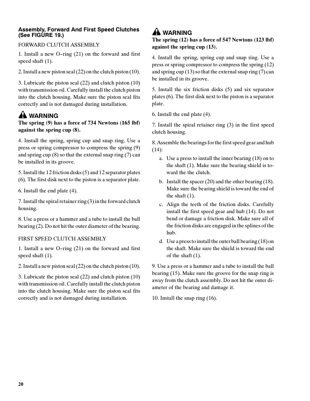 Hyster H165XL, H190XL, H210XL, H230XL, H250XL, H280XL Forklift Truck E007 Series Repair Manual (USA) Workshop Guide