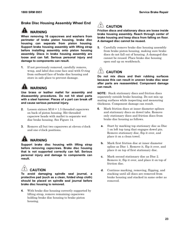Hyster H16XM-12EC, H18XM-12EC, H22XM-12EC  Container Handler C214 Series Repair Manual (EU) Workshop Guide