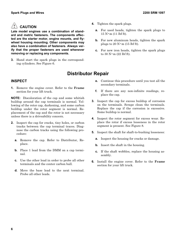 Hyster H170FT, H175FT36, H190FT Forklift Truck A299 Series Repair Manual (USA) Workshop Guide