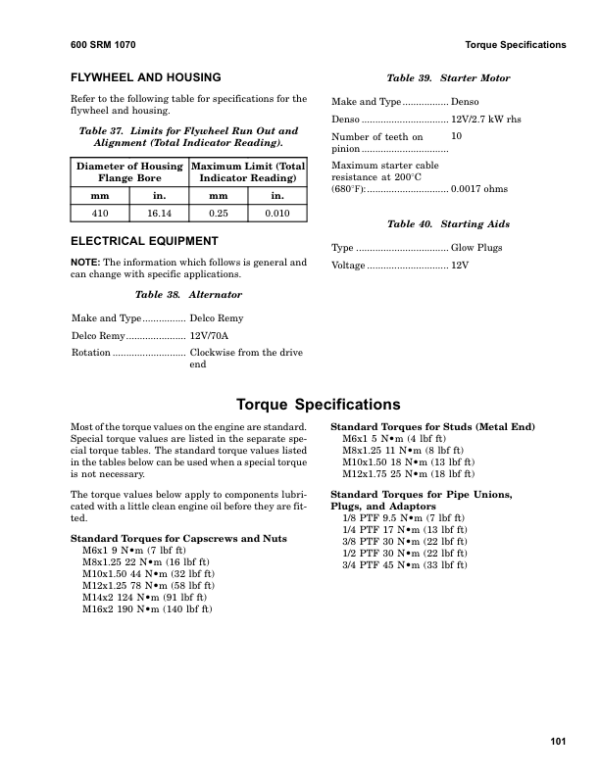 Hyster H6.00XL, H7.00XL Diesel & LPG Forklift Truck G006 Series Repair Manual (EU) Workshop Guide