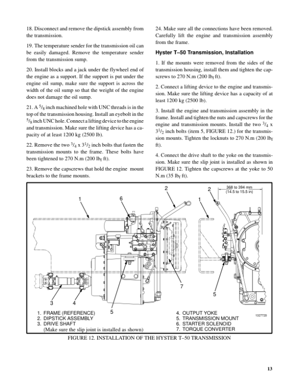 Hyster H8.00XL, H9.00XL, H10.00XL, H12.00XL, H13.00XL, H14.00, H16.00XL Forklift D007 Series Repair Manual (EU) Workshop Guide