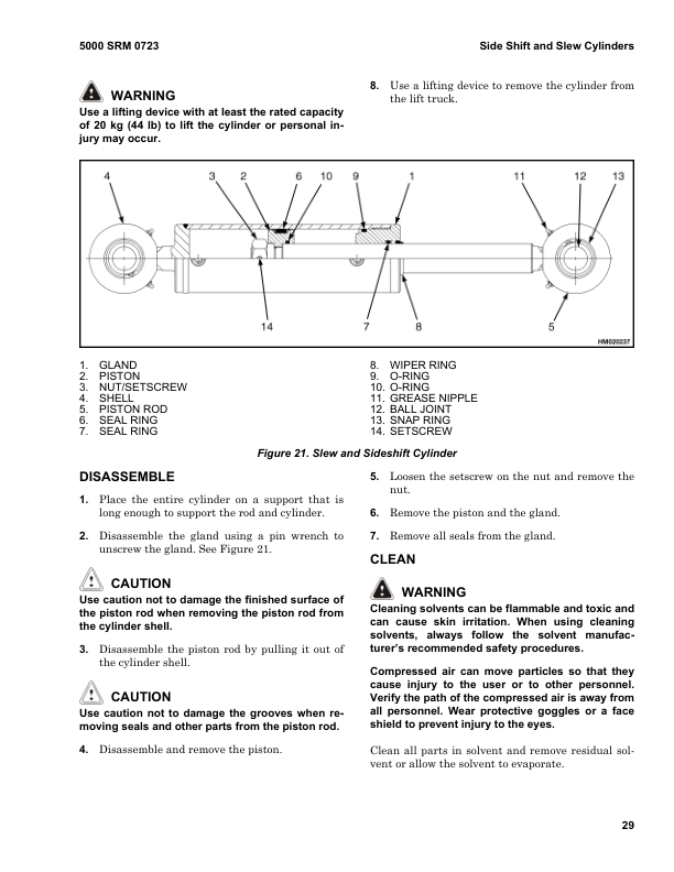 Hyster H800HD, H800HDS, H900HD, H900H DS, H970HDS, H1050HD, H1050HDS Forklift A917 Series Repair Manual (USA) Workshop Guide