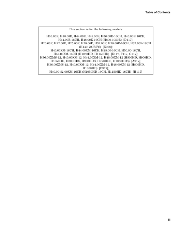 Hyster H800HDS, H900HD, H900HDS, H970HD, H970HDS, H1050HD, H1050HDS Forklift Truck B917 Series Repair Manual (USA) Workshop Guide