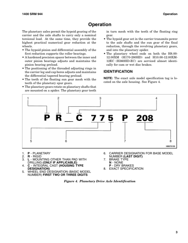 Hyster H8XM-6, H9XM-6, H10XM-6, H10XMS-6, H12XM-6 Forklift Truck K007 Series Repair Manual (EU) Workshop Guide