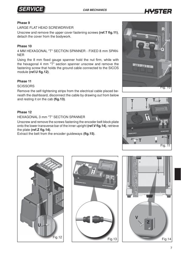 Hyster K1.0L Order Picker C457 Series Repair Manual Workshop Guide