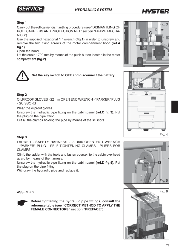 Hyster K1.0M, K1.0H Order Picker B460 Series Repair Manual Workshop Guide