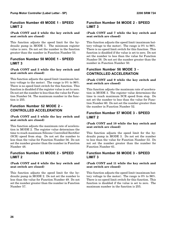 Hyster N30XMH2 Electric Forklift Truck C210 Series (SN. from C210V-1616) Repair Manual Workshop Guide