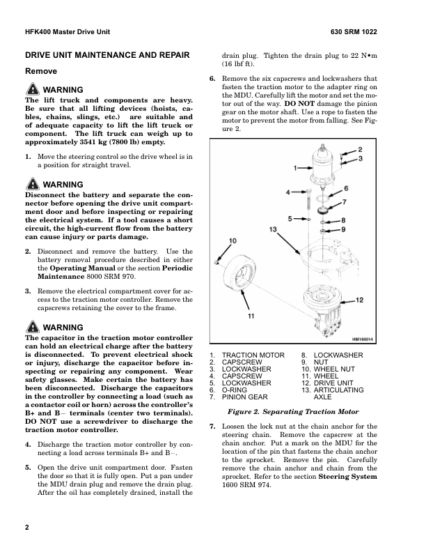 Hyster N30ZDR, N35ZR, N40ZR Electric Forklift Truck D470 Series Repair Manual Workshop Guide
