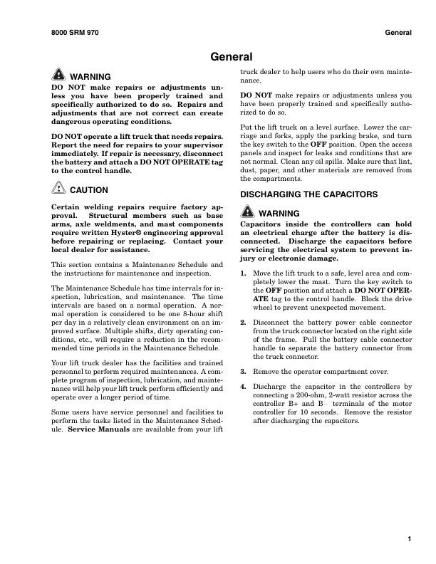 Hyster N50XMA3 Electric Reach Truck C471 Series Service Repair Manual Workshop Guide