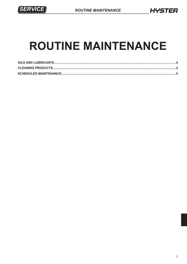 Hyster P1.6, P1.8, P2.0, P2.2 Pallet Truck A418 Series Repair Manual Workshop Guide