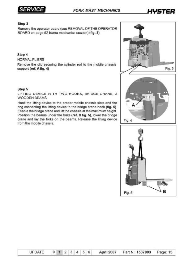 Hyster P2.0SE Lift Truck A978 Series Repair Manual Workshop Guide