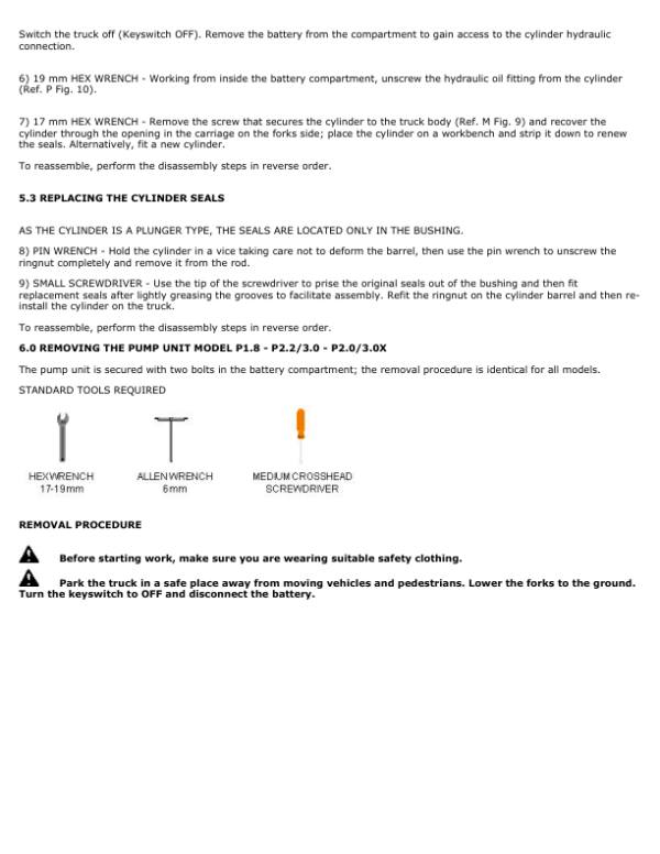 Hyster P2.0X, P3.0X Pedestrian Pallet Truck C443 Series Service Repair Manual (EU) Workshop Guide