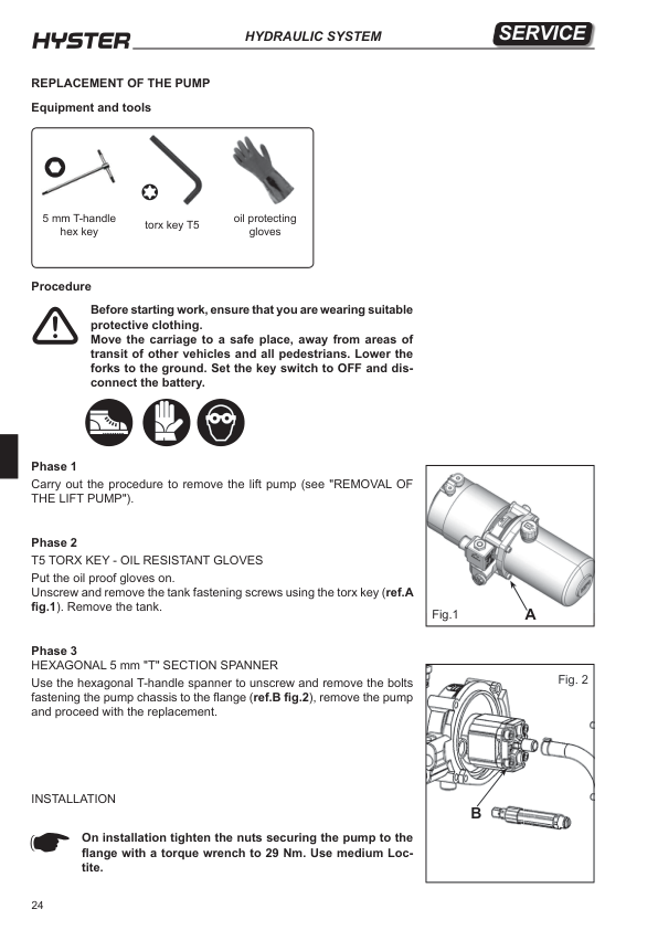 Hyster RP2.0N, RP2.5N Rider Pallet Truck C449 Series Repair Manual Workshop Guide