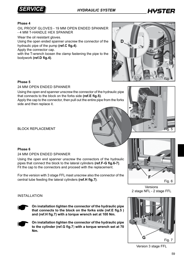 Hyster S1.0, S1.2S, 1.2 IL, S1.4S, S1.4 IL, S1.6, S1.6 IL, S2.0 Stacker D456 Series Repair Manual Workshop Guide
