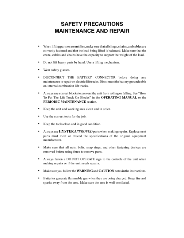 Hyster W20XTA, W30XTA, W40XTA Pallet Truck A453 Series Repair Manual Workshop Guide