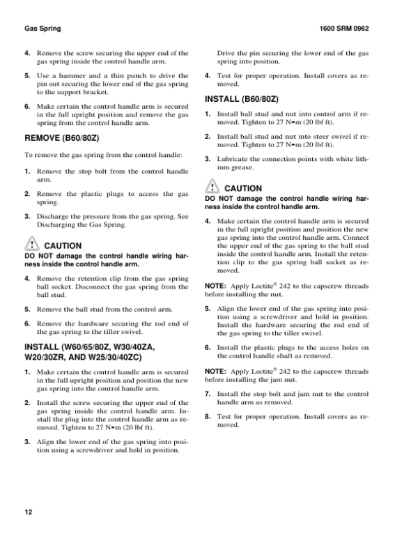 Hyster W20ZR, W30ZR Stacker B455 Series Repair Manual Workshop Guide