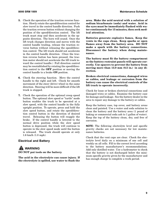 Hyster W45Z Electric Walkie C215 Series Repair Manual Workshop Guide