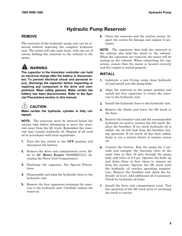 Hyster W45ZHD Pallet Truck A419 Series Repair Manual Workshop Guide