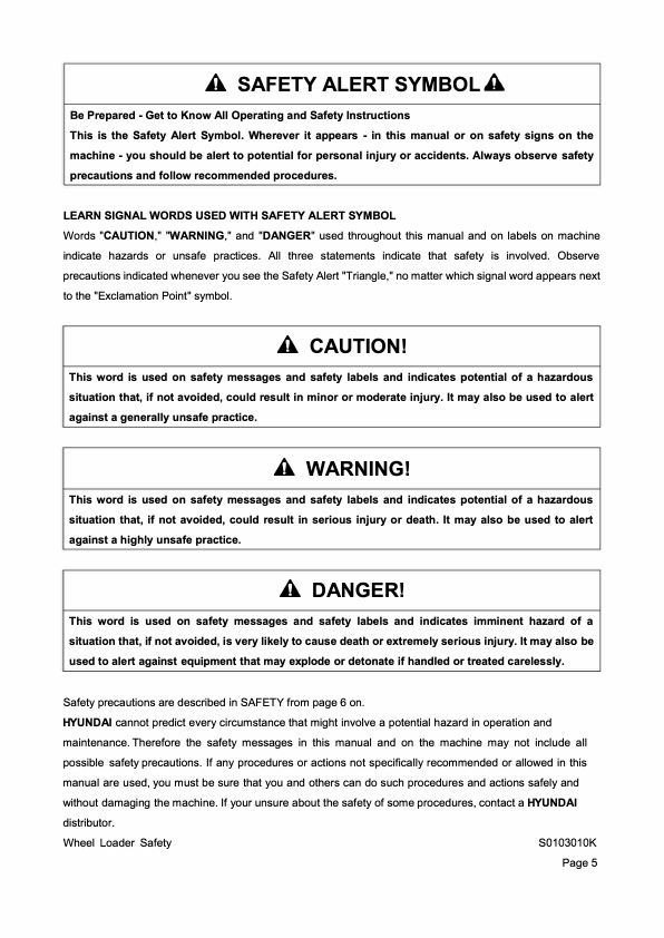 Hyundai HL635AL Wheel Loaders Service Repair Manual Workshop Guide