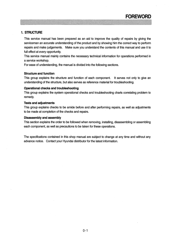 Hyundai HL770 (SN after 1171-) Wheel Loaders Service Repair Manual Workshop Guide
