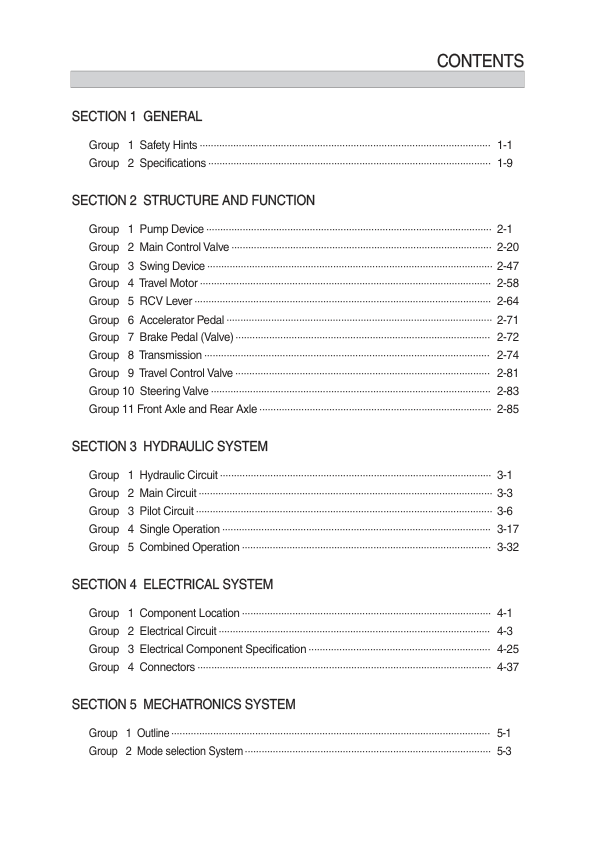 Hyundai HW140 Wheel Excavator Service Repair Manual Workshop Guide
