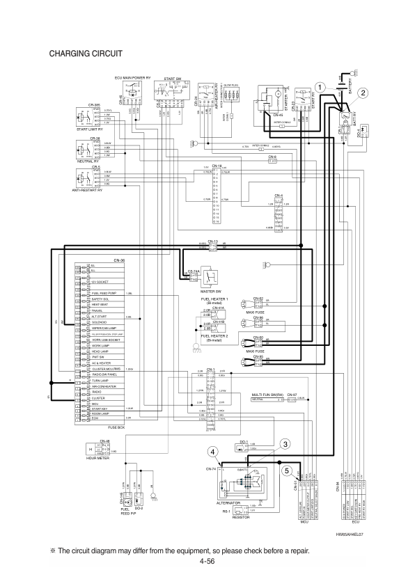 Hyundai HW65AH Wheel Excavator Service Repair Manual Workshop Guide