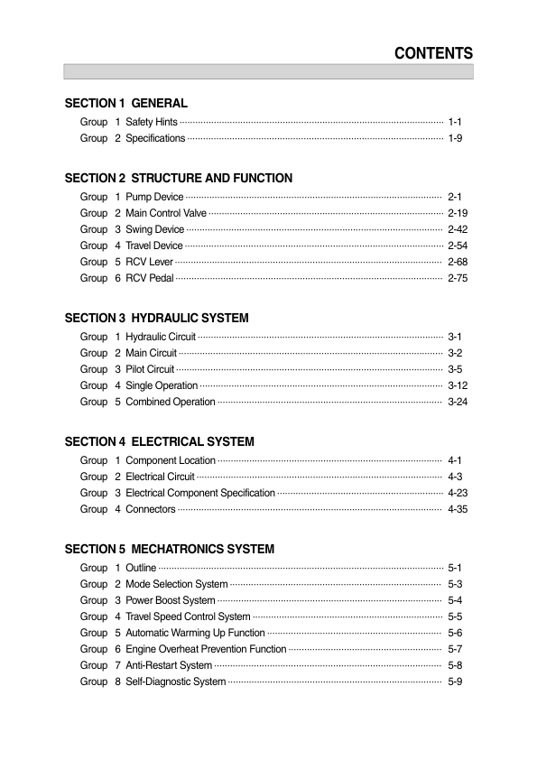 Hyundai R110-7 Crawler Excavator Service Repair Manual (Built in India) Workshop Guide