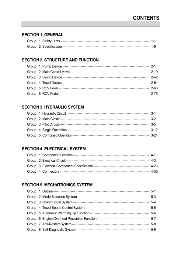 Hyundai R110 (Smart) Crawler Excavator Service Repair Manual (Built in India) Workshop Guide