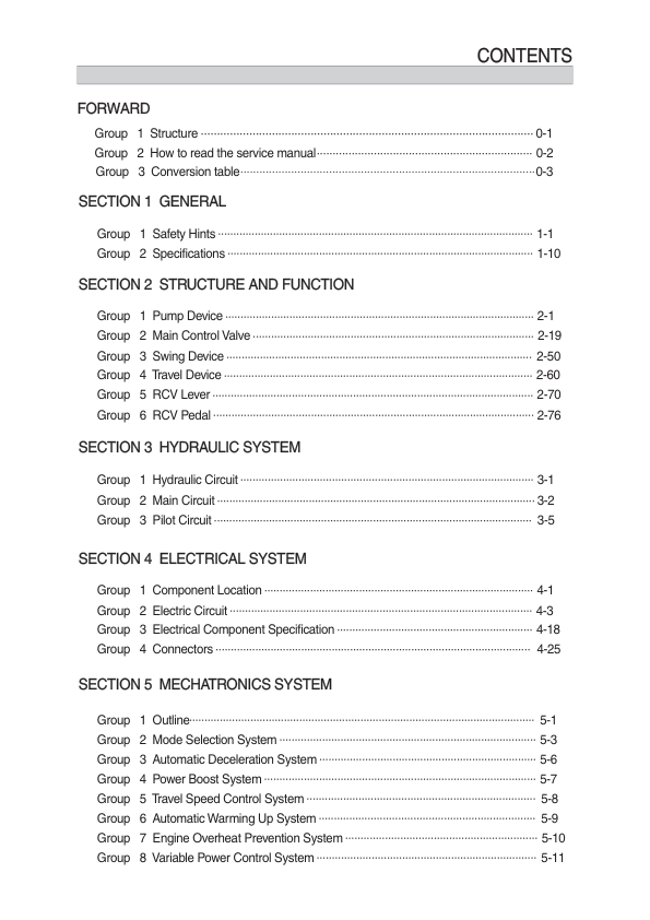 Hyundai R130VS PRO Crawler Excavator Service Repair Manual (Built in China) Workshop Guide