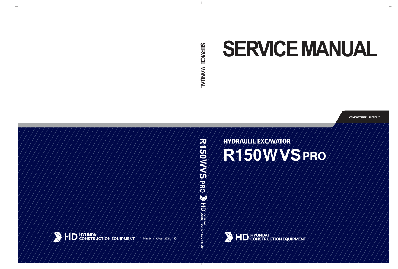 Hyundai R150WVS PRO Wheel Excavator Service Repair Manual Workshop Guide