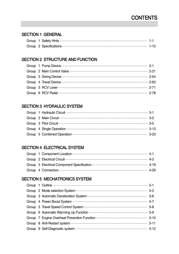 Hyundai R220LC-7 Crawler Excavator Service Repair Manual (Built in India) Workshop Guide