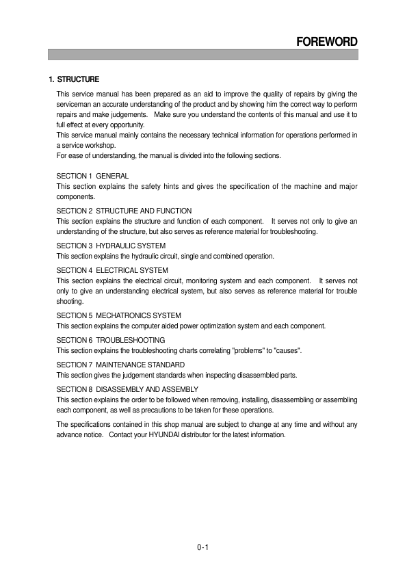 Hyundai R290LC-3 Crawler Excavator Service Repair Manual Workshop Guide