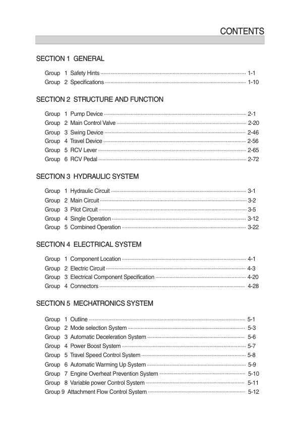 Hyundai R350LVS Crawler Excavator Service Repair Manual (Built in China) Workshop Guide