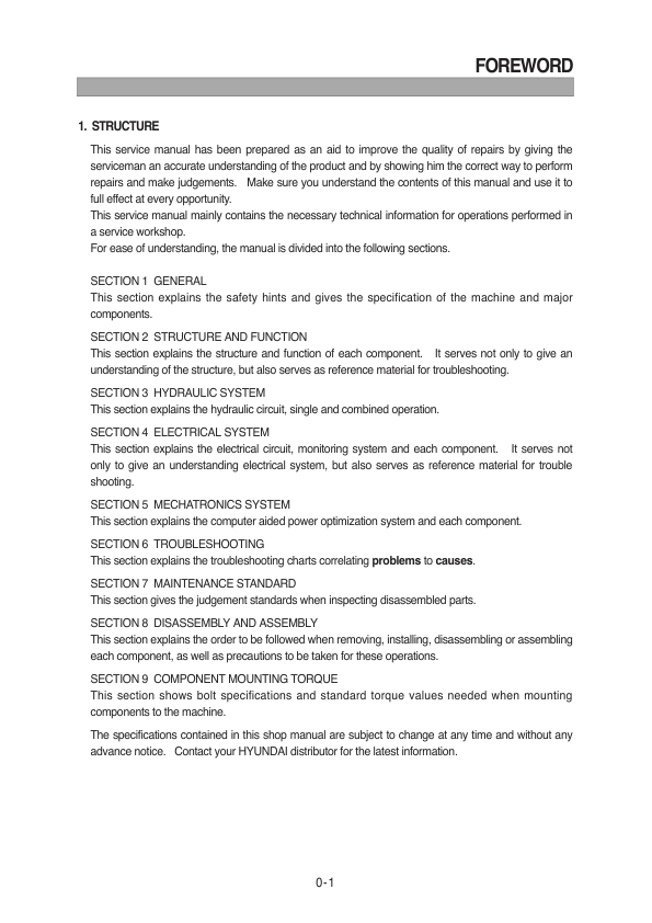 Hyundai R360LC-7 Crawler Excavator Service Repair Manual Workshop Guide