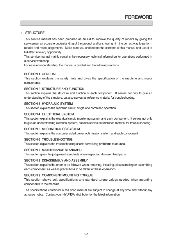 Hyundai R500LC-7 Crawler Excavator Service Repair Manual Workshop Guide