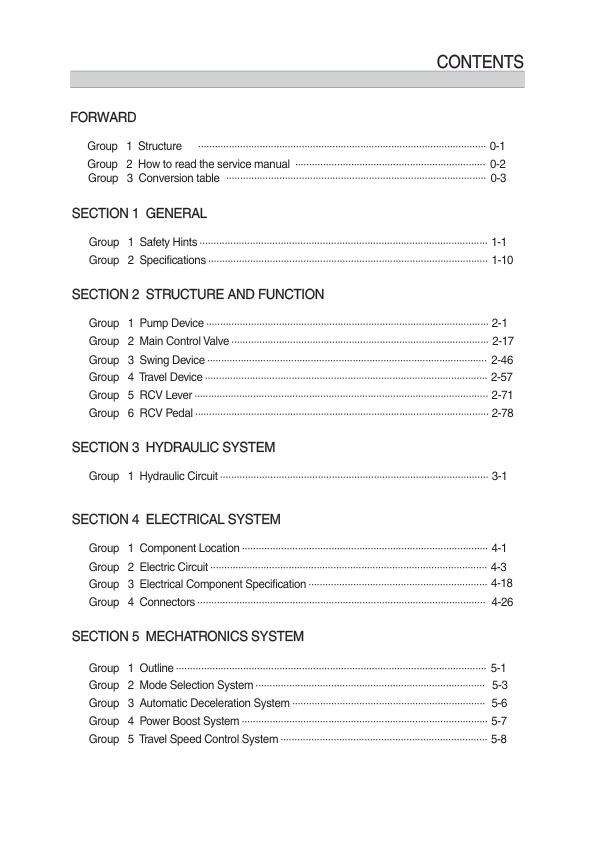 Hyundai R505LVS Crawler Excavator Service Repair Manual (Built in China) Workshop Guide