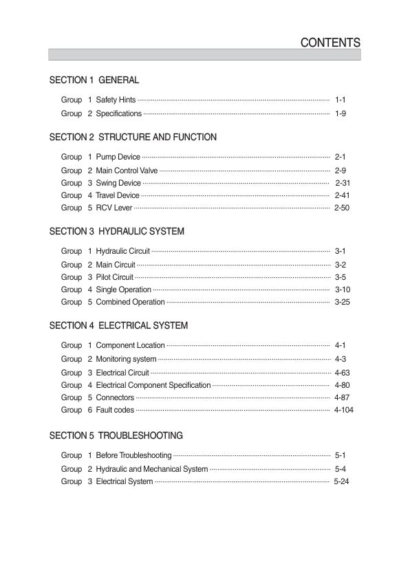 Hyundai R55-9A Crawler Excavator Service Repair Manual Workshop Guide