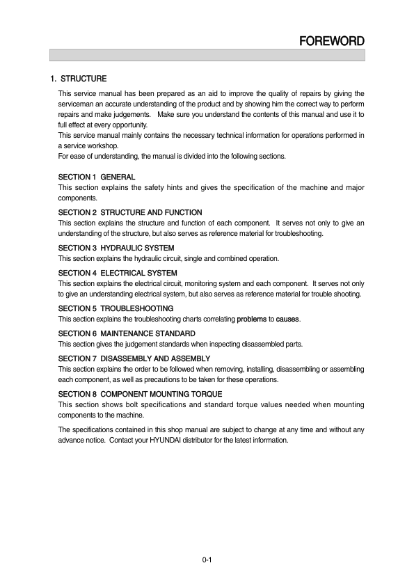 Hyundai R55W-7A Wheel Excavator Service Repair Manual Workshop Guide