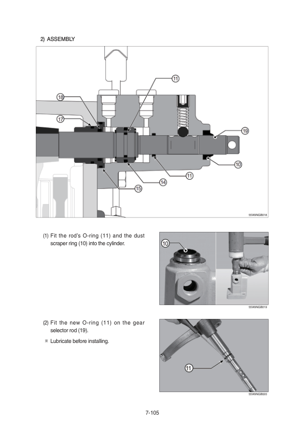 Hyundai R55W-9A Wheel Excavator Service Repair Manual Workshop Guide